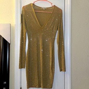 Nude Dress Sparkly VERY STRETCHY ✨